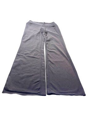 Athleta Gray Wide-Leg Yoga Pants With Back Pockets Size S